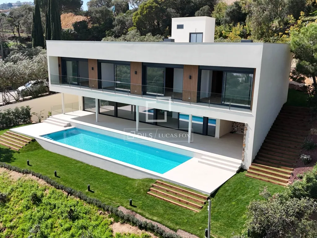Vue aérienne - Newly Built Villa with Sea Views in Platja d'Aro