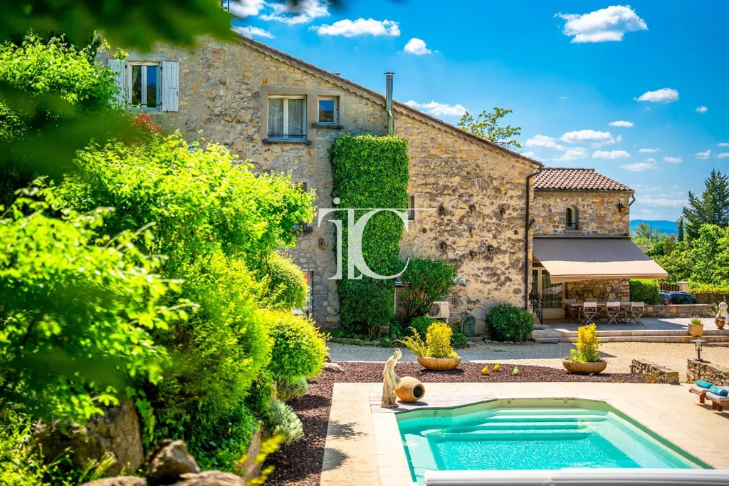 Bassein - 18th-Century Bastide with Pool in Ardèche Valley