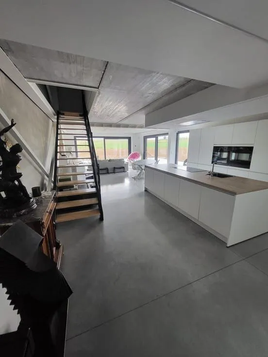 Contemporary Farmhouse with Solar Panels in Quiet Area