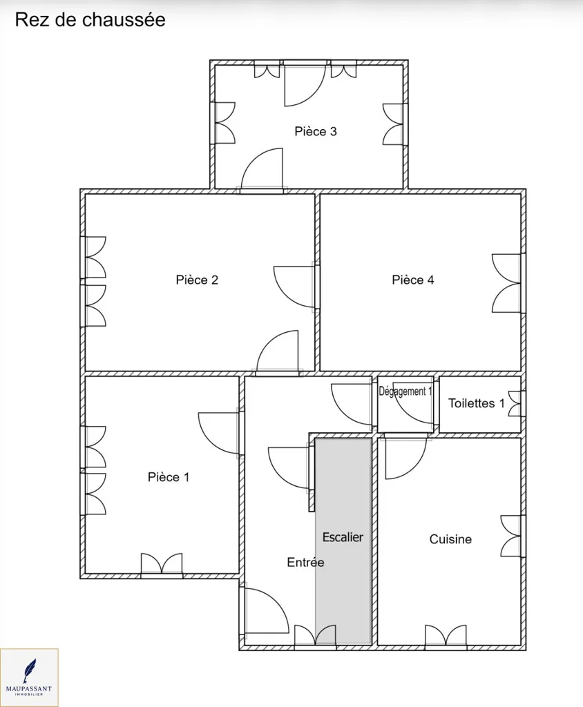 Plaan - Bourgeois House with Garden in Logelbach
