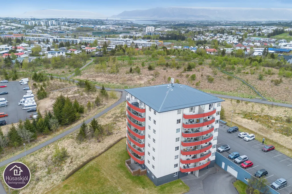 Vue aérienne - Apartment with Panoramic Views in Kopavogur