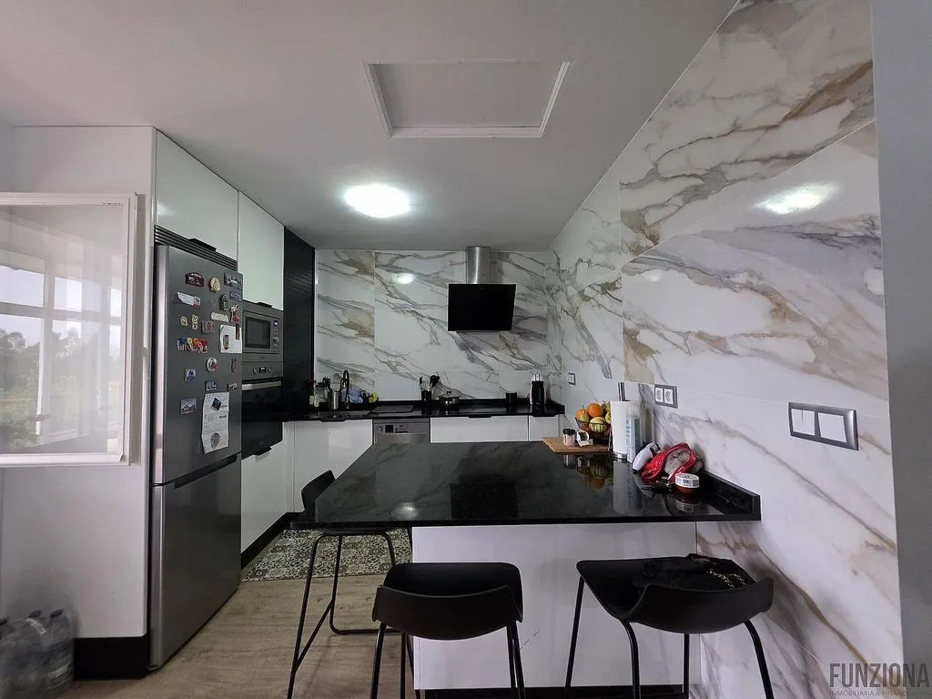 Kitchen - Chalet with Pool in Rural Parishes, Lerez