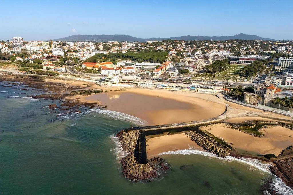 Aerial - Waterfront House with Sea View in Estoril