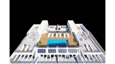 Õhuvaade - Modern Apartment with Rooftop Pool in Benijófar