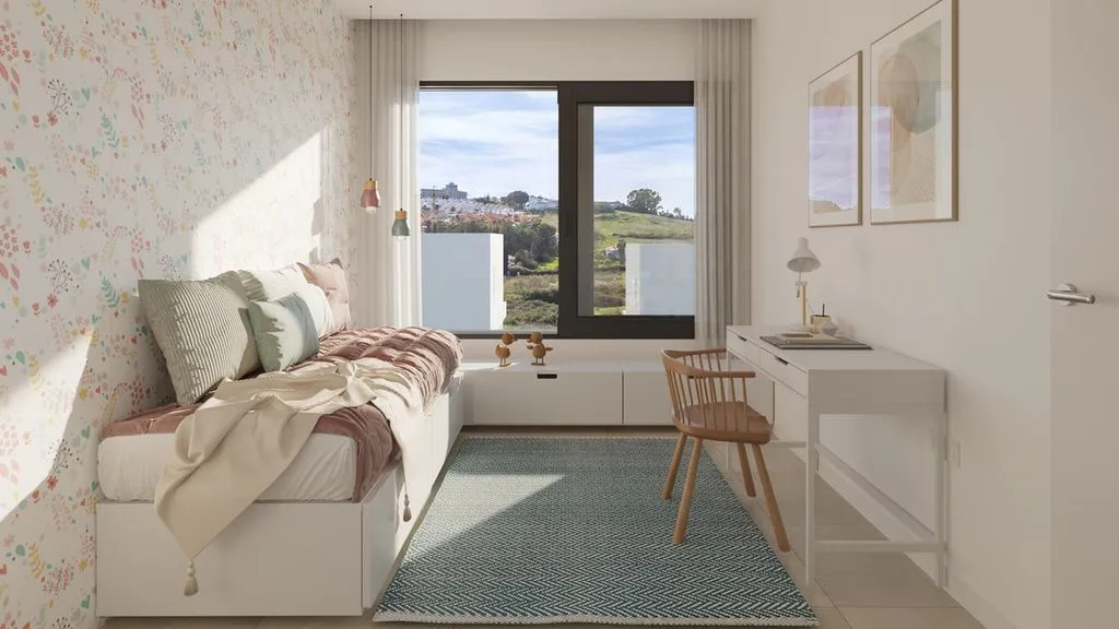 Bedrooms - Semi-Detached Villa with Pool in Estepona