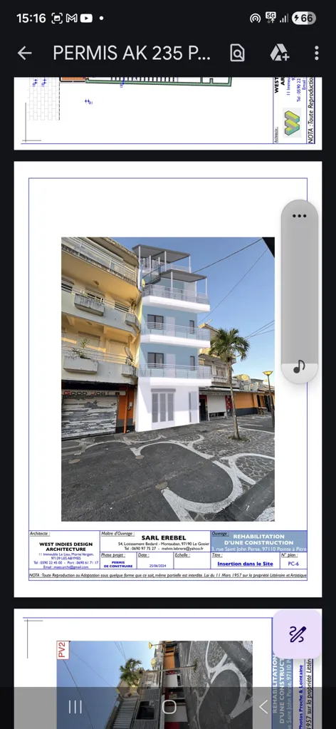Appartement à Terminer avec Vue Mer à Pointe-à-Pitre