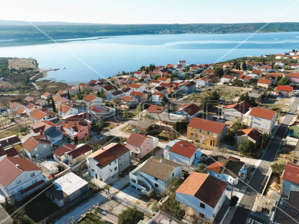Vue aérienne - House with Sea View and Pool in Kruševo