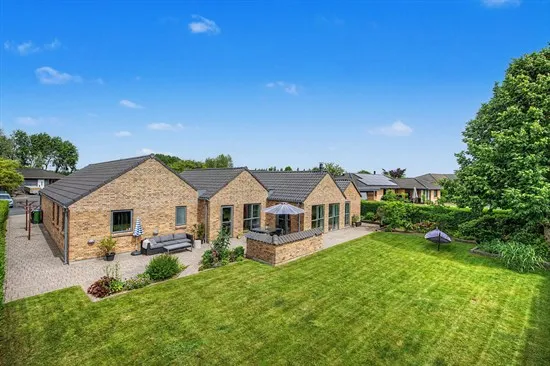 Vista aerea - Fenced Villa with Garden in Silkeborg