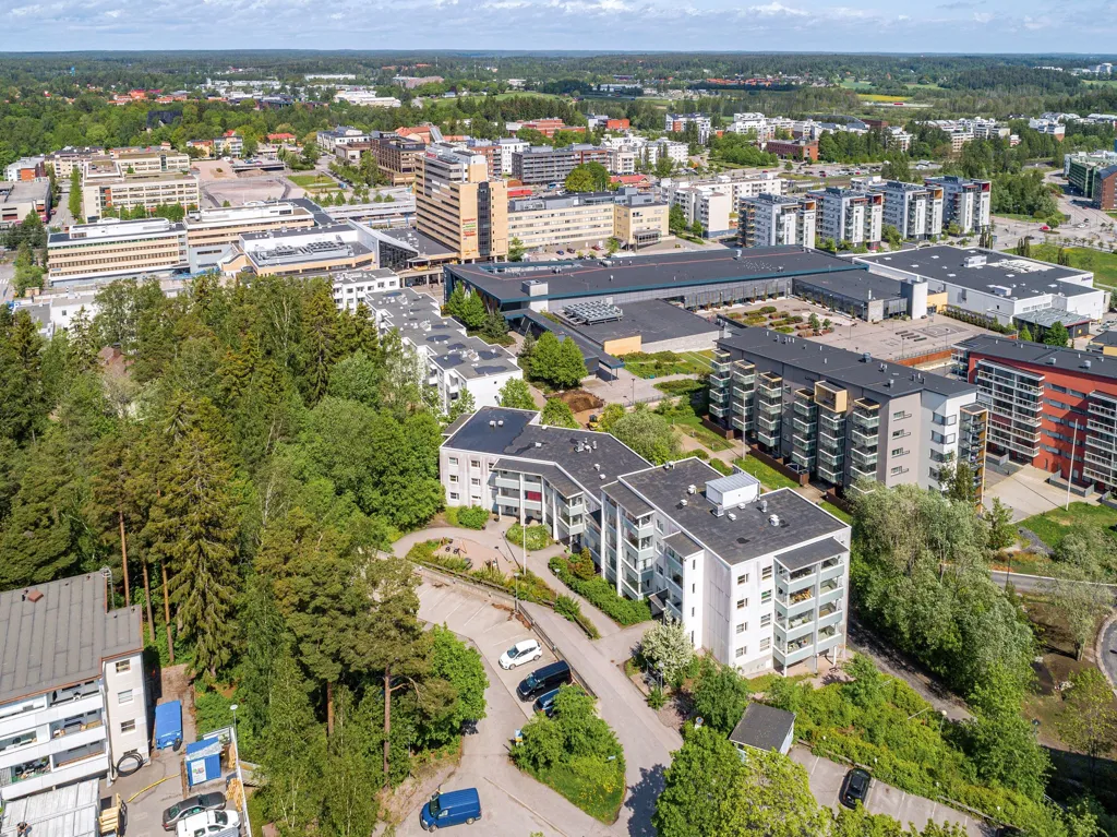 Aerial - Flat with Glazed Balcony in Espoo Centre