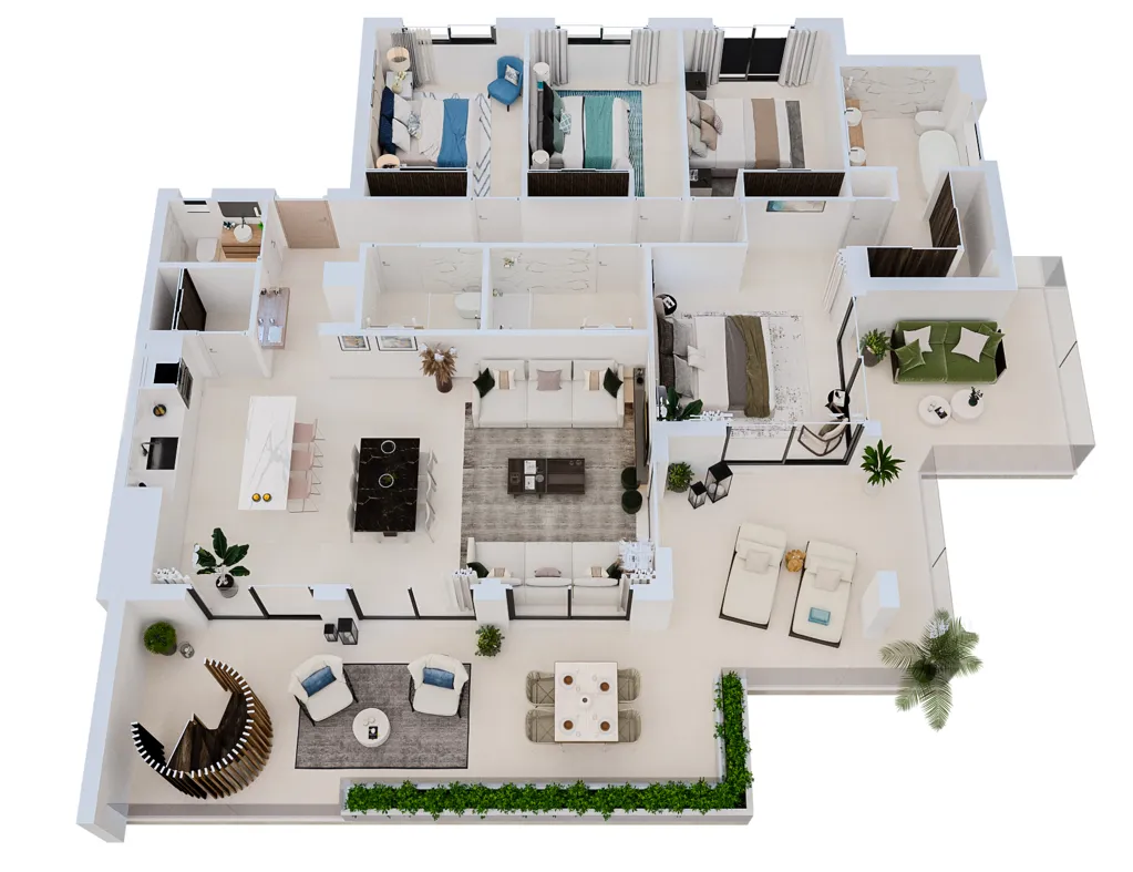 Plaan - Apartment with Pool and Sea View in Costa del Sol