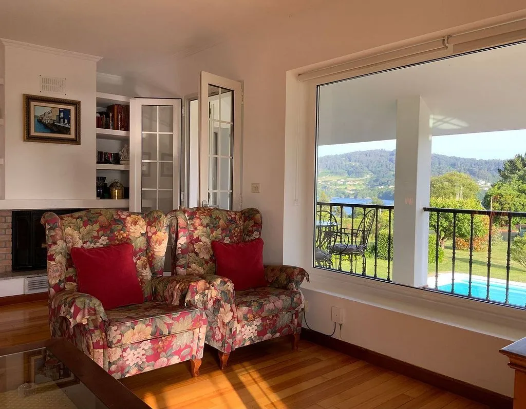 Séjour - Chalet with Sea Views and Pool in Ares