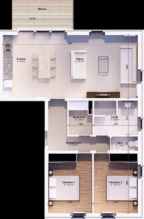 Plan - Immeuble Neuf Éco-Performant à Marloie