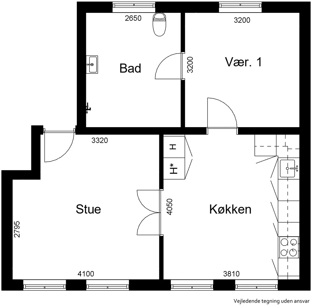 Plaan - Two-Bedroom Apartment in Aabenraa