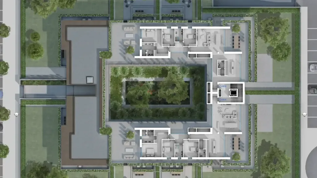 Floor Plan - Two-Level Apartment with Garden in Montebelluna