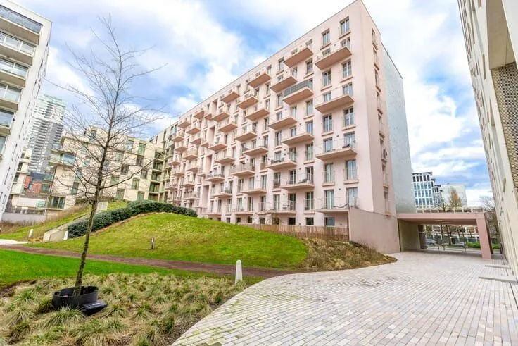 Jardin - Appartement avec Vue sur le Canal à Bruxelles