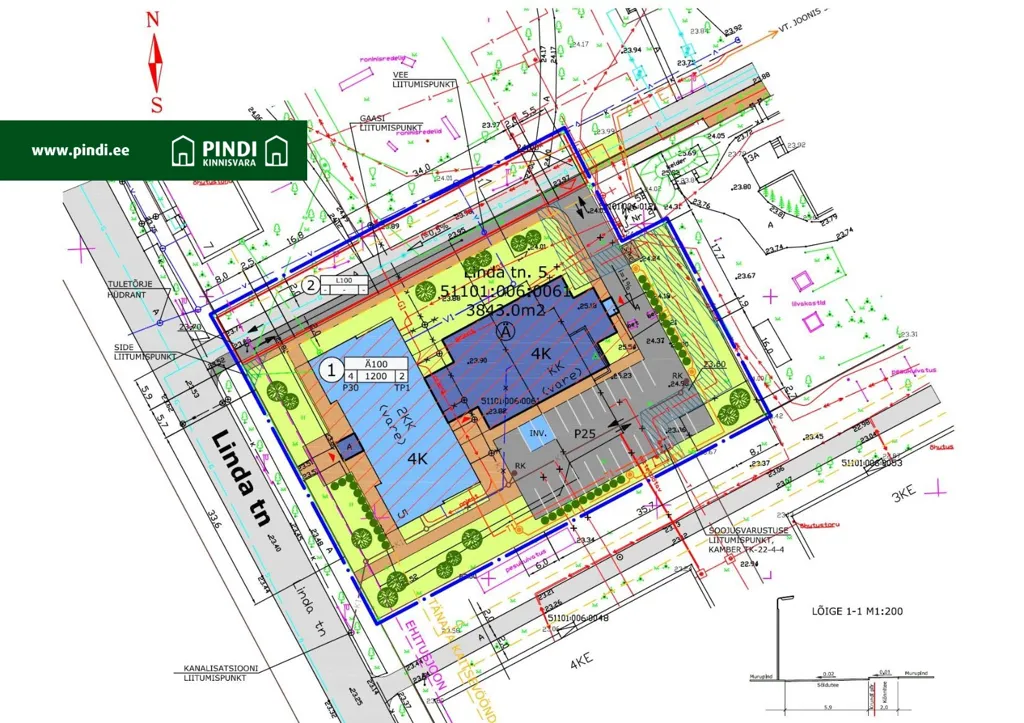 Plaan - Commercial Plot with Development Potential in Narva Centre