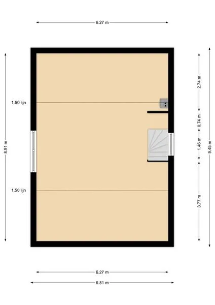 Planimetria - Detached House with Garden in Vroomshoop