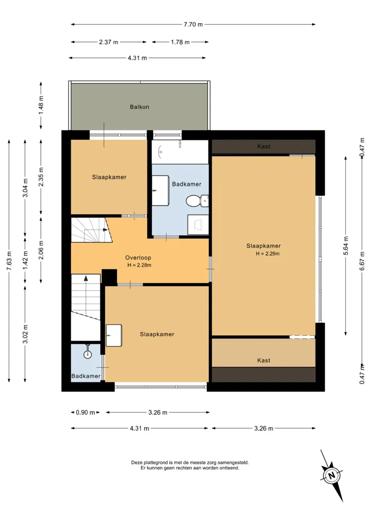 Floor Plan - Country House with Forest View in Deurne