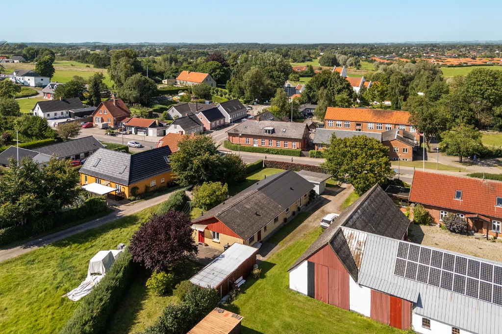 Vue aérienne - Maison 4 pièces à Regstrup