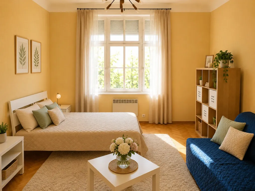 Camere da letto - Bright Apartment with Balcony in Budapest VIII