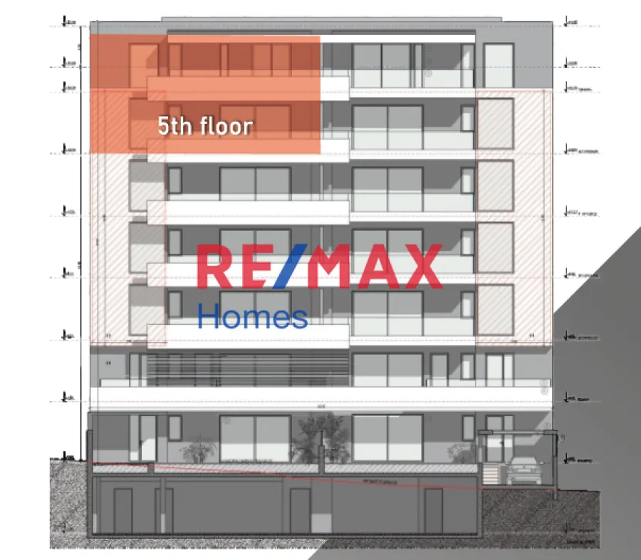 Floor Plan - Apartment with Sea View in Alimos, Athens