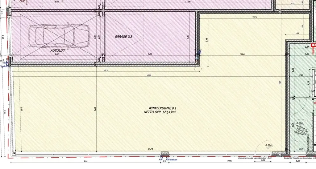 Plan - Casco Nieuwbouw Commerciaux à Veurne