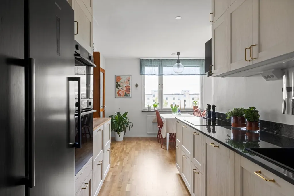 Kitchen - Renovated Apartment with Balcony in Tyresö