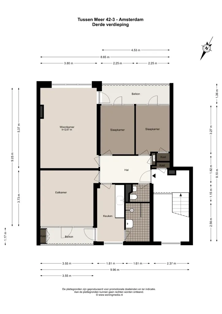 Appartement 4 pièces à Amsterdam
