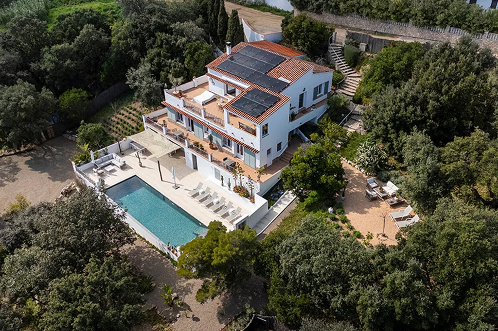 Vue aérienne - Renovated Villa with Sea View in Vall-Llobrega
