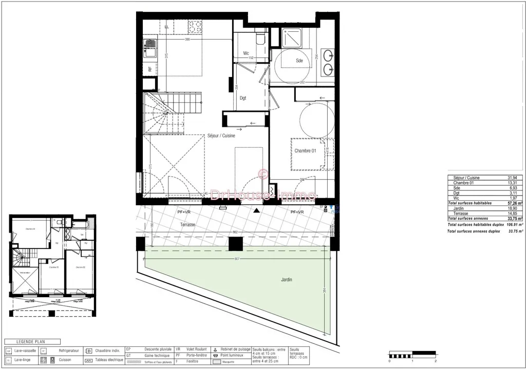 Plaan - Villa-Style Duplex with Garden in Marseille