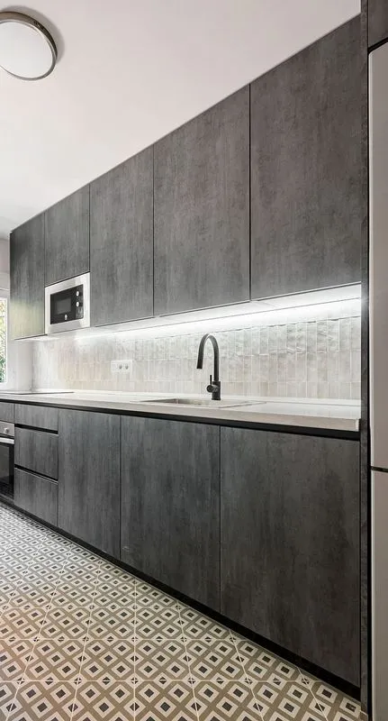 Cuisine - Apartment with Air Conditioning in Tres Olivos