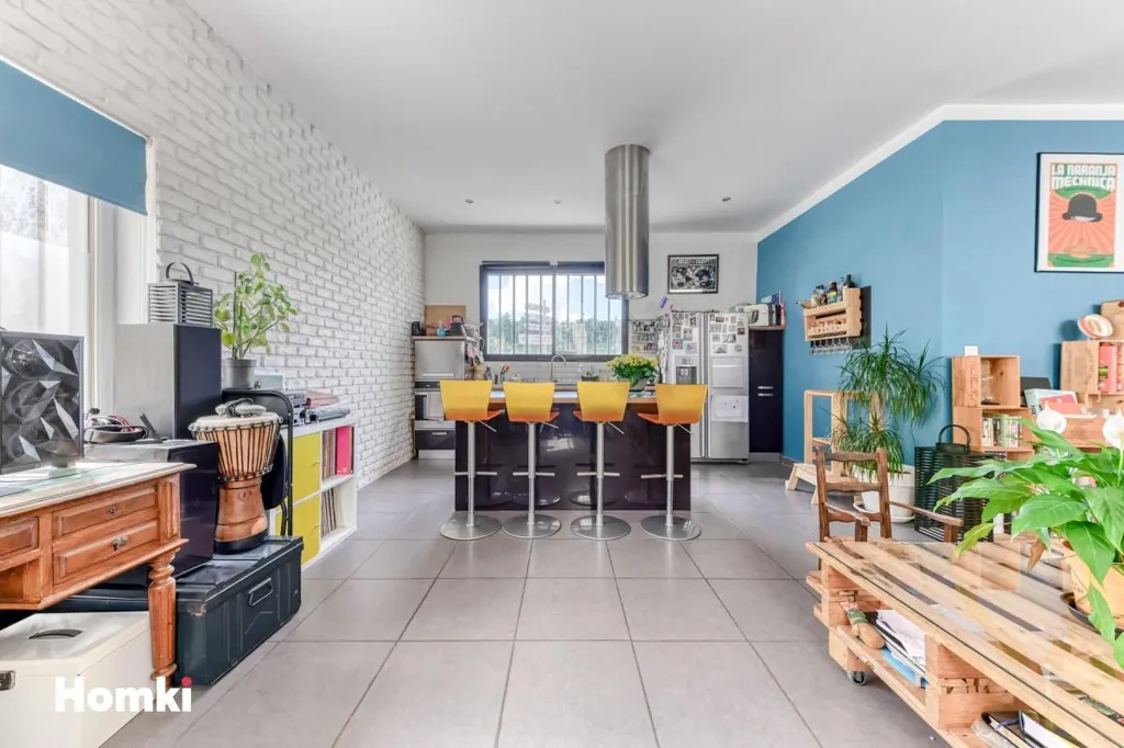 Cucina - Loft-Style Flat with Saône View in Caluire-et-Cuire