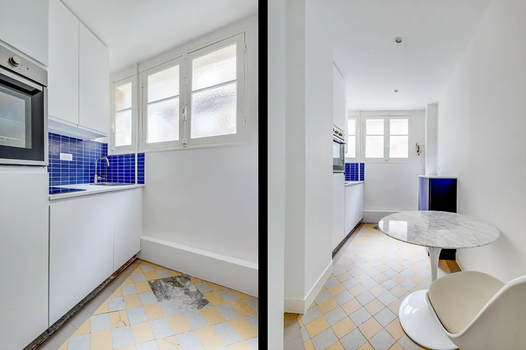 Cucina - Studio with Courtyard View in Paris 11th