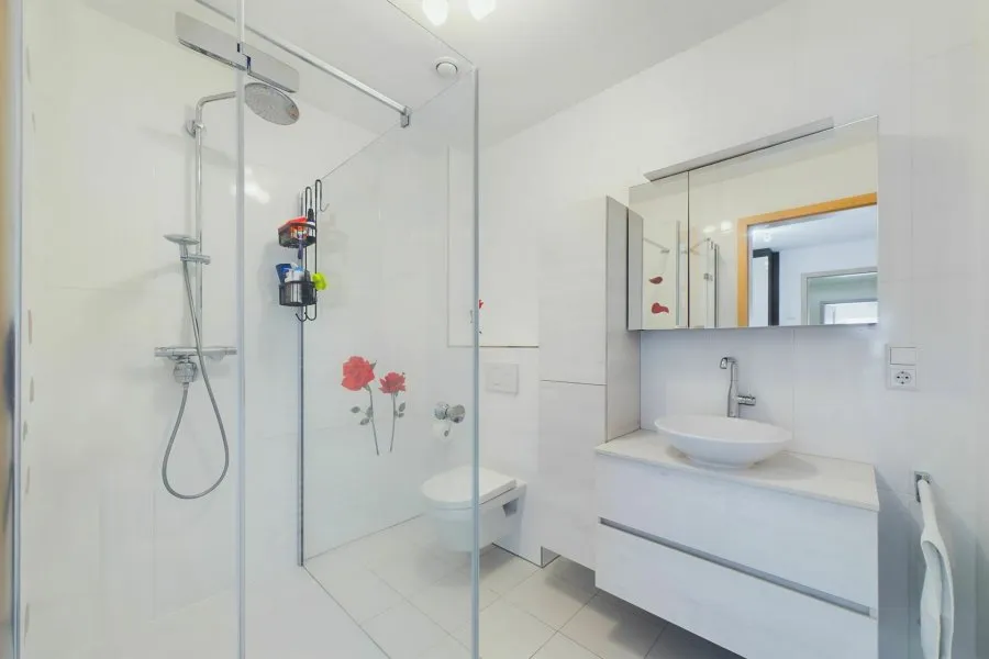 Bathrooms - Modern Apartment with Terrace in Rodange