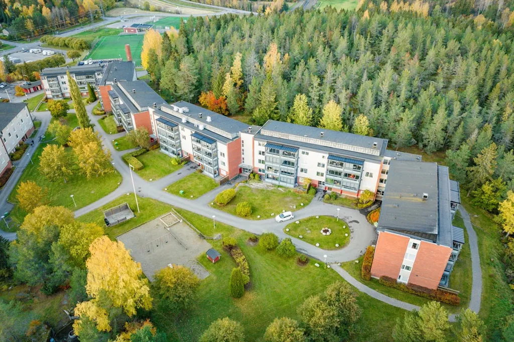 Vue aérienne - Modernised Flat with Glass Balcony in Sundsvall