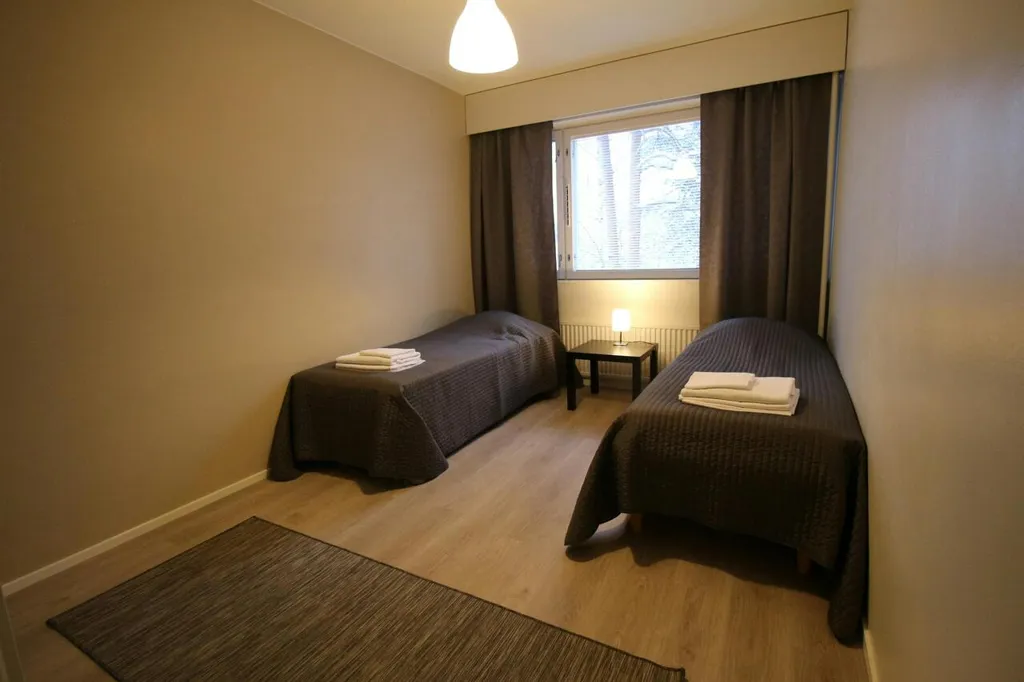 Bedrooms - Furnished Apartment with Balcony in Oulu