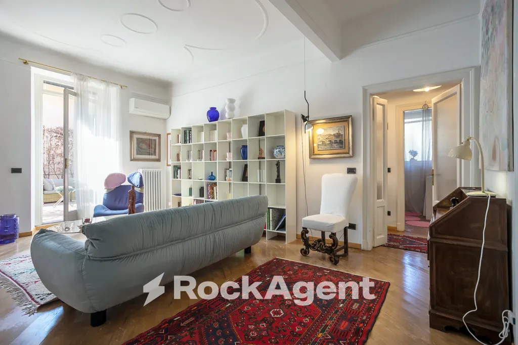 Séjour - Apartment with Terrace in Bergamo