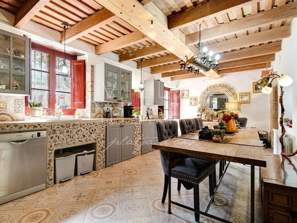 Cuisine - Historic Chalet with A/C in Plaza Santa Maria