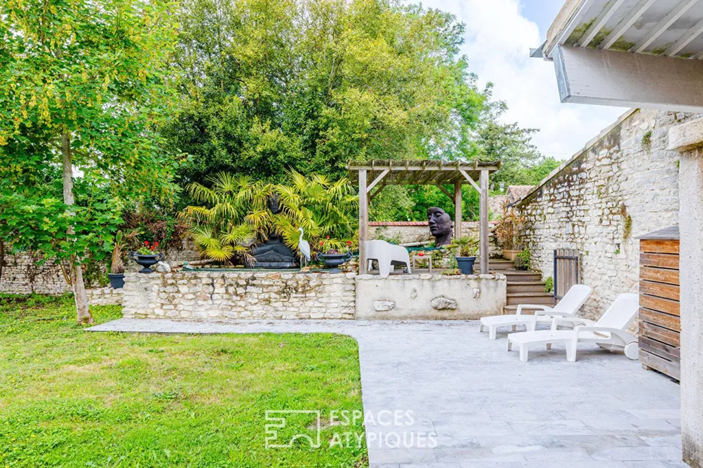 Garden - Luxury Property with Pool near Normandy