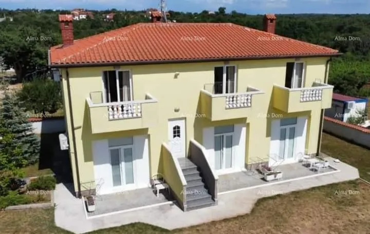 Aerial - Apartment House with Terraces near Umag