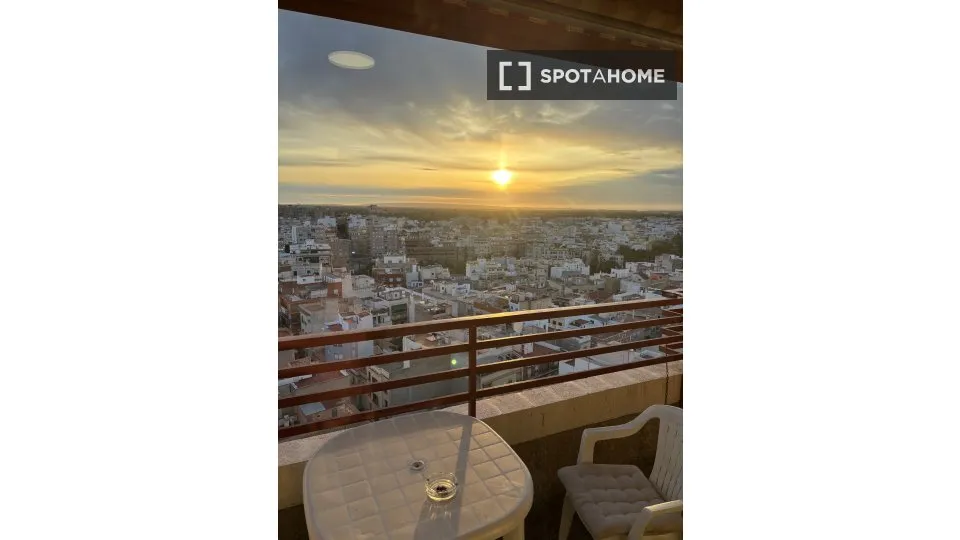 Balcon - Furnished Apartment with Terrace in Elche