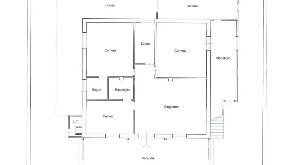 Plan - Villa with Garden in Trevignano Romano