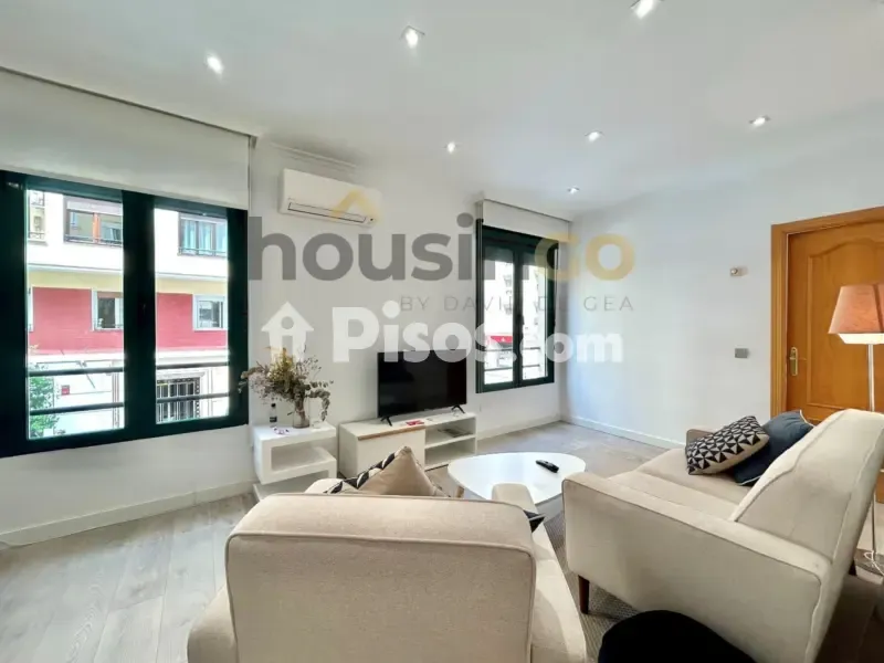 Living Room - Modernised Flat with West View in Chamberí