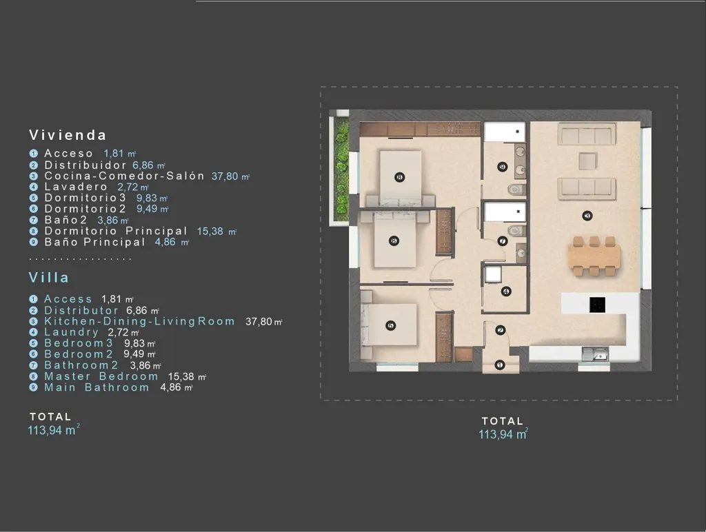Plan - Modern Villa with Private Pool in Orihuela Costa