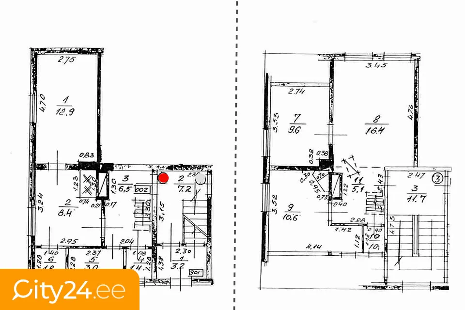 Planimetria - 4-Bedroom Flat with Garden in Inčukalns Centre