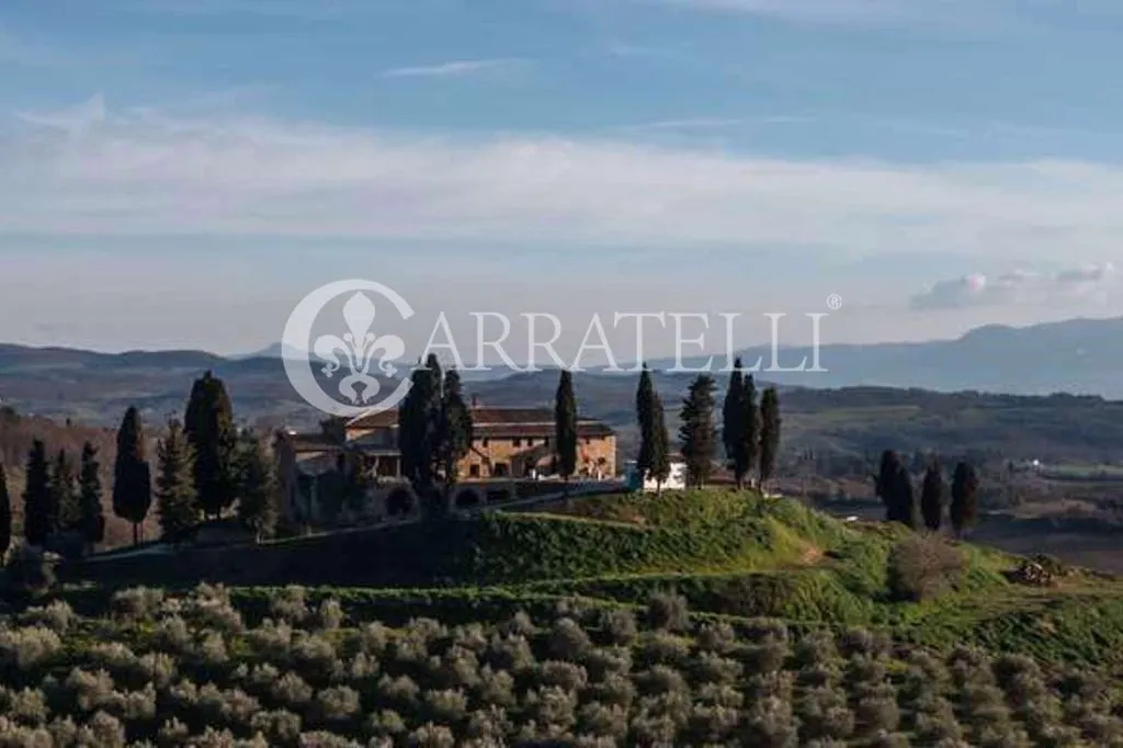 Vue aérienne - Luxury Farmhouse with Infinity Pool in Torrita di Siena