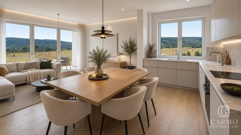 Sala da pranzo - New 2-Bedroom Apartment with Loggia in Mertert