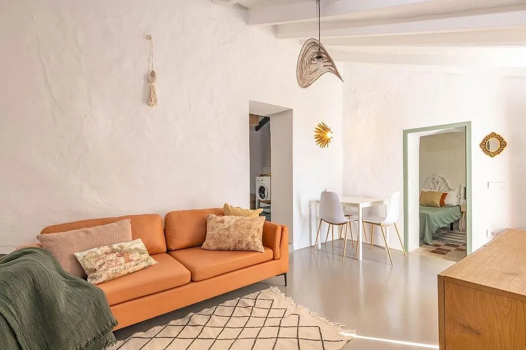 Séjour - Reformed House with Sea View in Moclinejo
