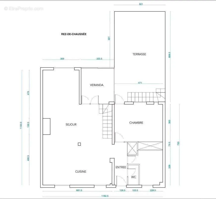 Plan - Maison de Ville 7 Pièces avec Jardin au Calme à Saint-Denis