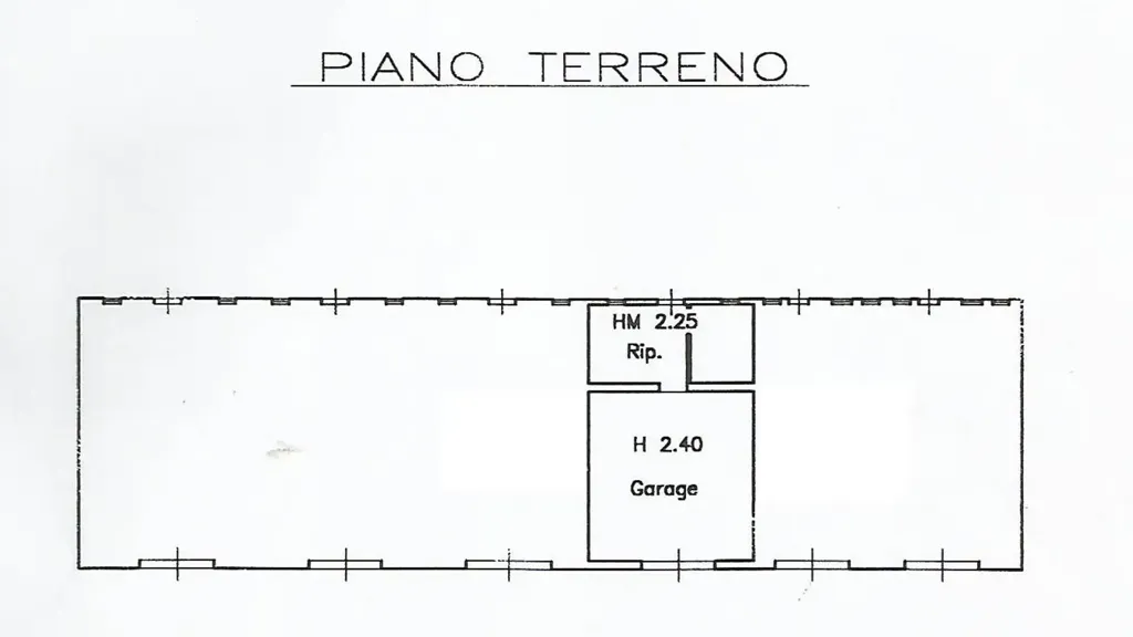 Plan - Quadrilocale with Balcony in Campiglia Marittima